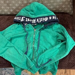 Juicy Couture Green Hoodie Jacket
